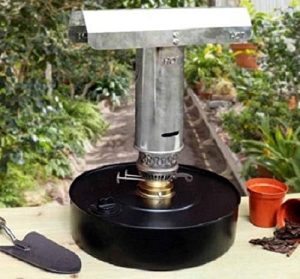 Paraffin heaters for greenhouse