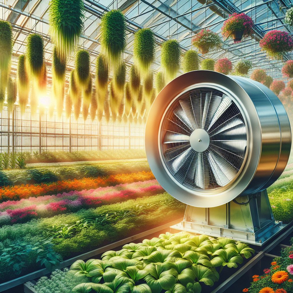 HAF Fan Helping Greenhouse Airflow