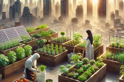 Urban Rooftop Farming techniques, materials, benefits and disadvantages