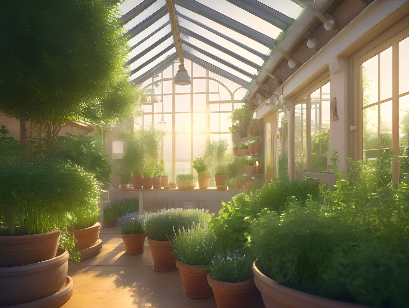 Indoor Herb Garden Setup: Grow Cooking Herbs in Greenhouse & Kitchen